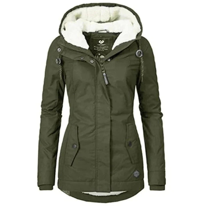 Nordic Luxe Winterparka für Damen mit Kapuze