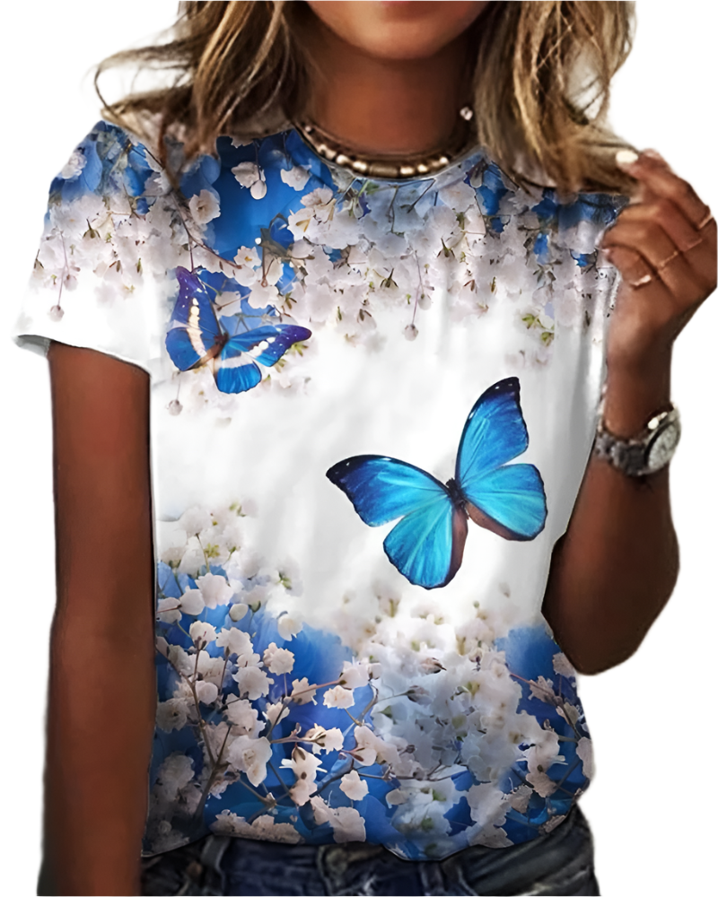 Alma Elegantes Damentop mit Rundem Hals und Weichem Schnitt