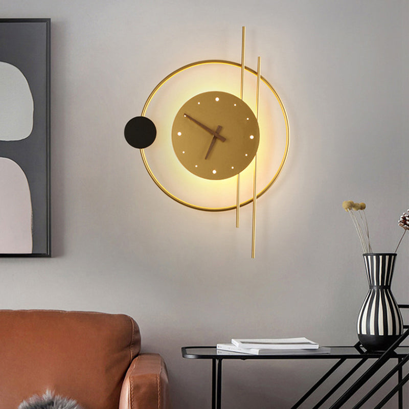 GlowTime Modernes LED-Wanduhr