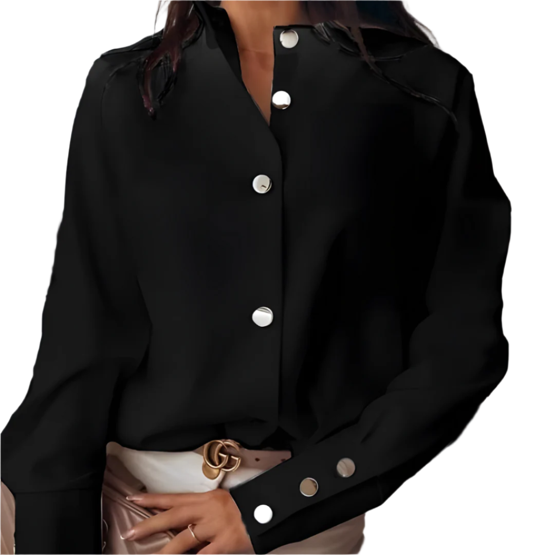 Selma Elegante Bluse mit Knöpfen und Figurbetontem Schnitt