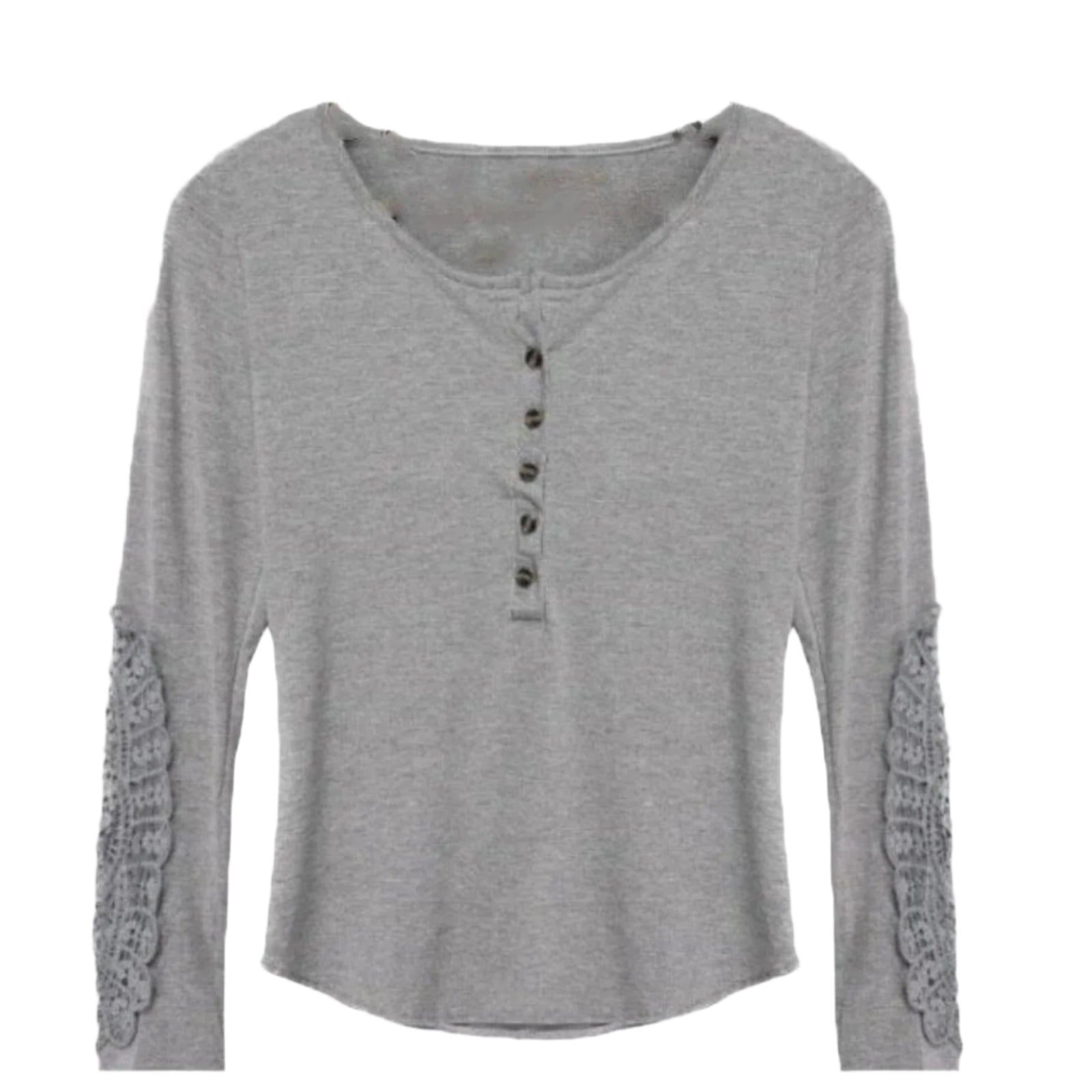 Larah - Zeitlose Eleganz Bluse mit Spitzenärmeln