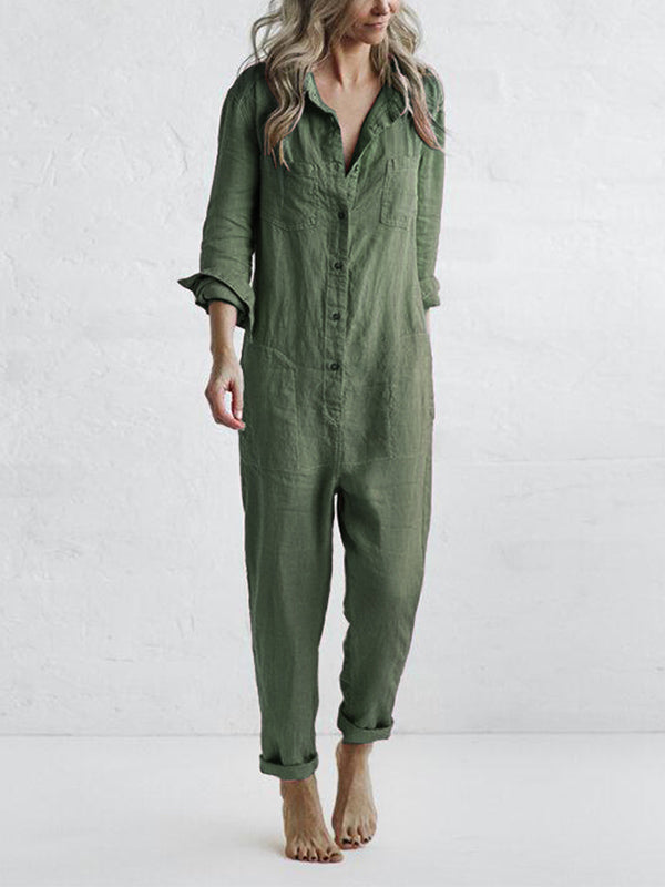 Sidney Langärmeliger Jumpsuit