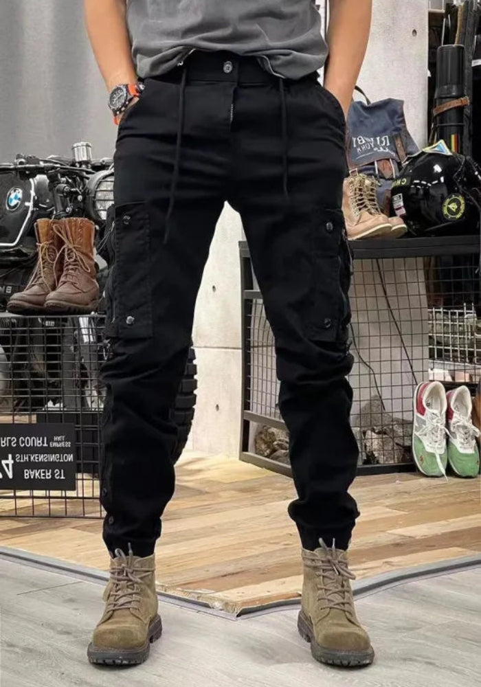Calvin - Herren Cargohosen mit konischen Beinen und mehreren Taschen Design