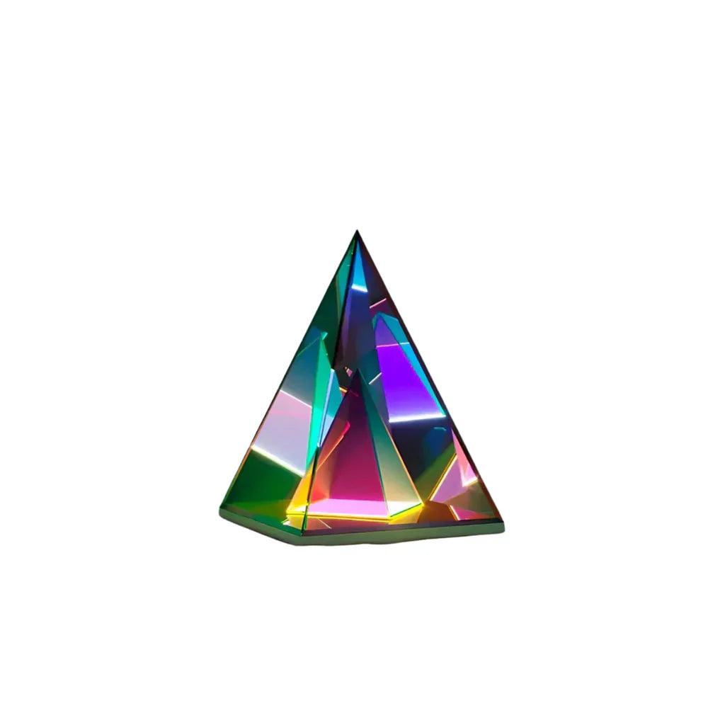LumiPyramid - Pyramidenlampe mit sich verändernden irisierenden Farben