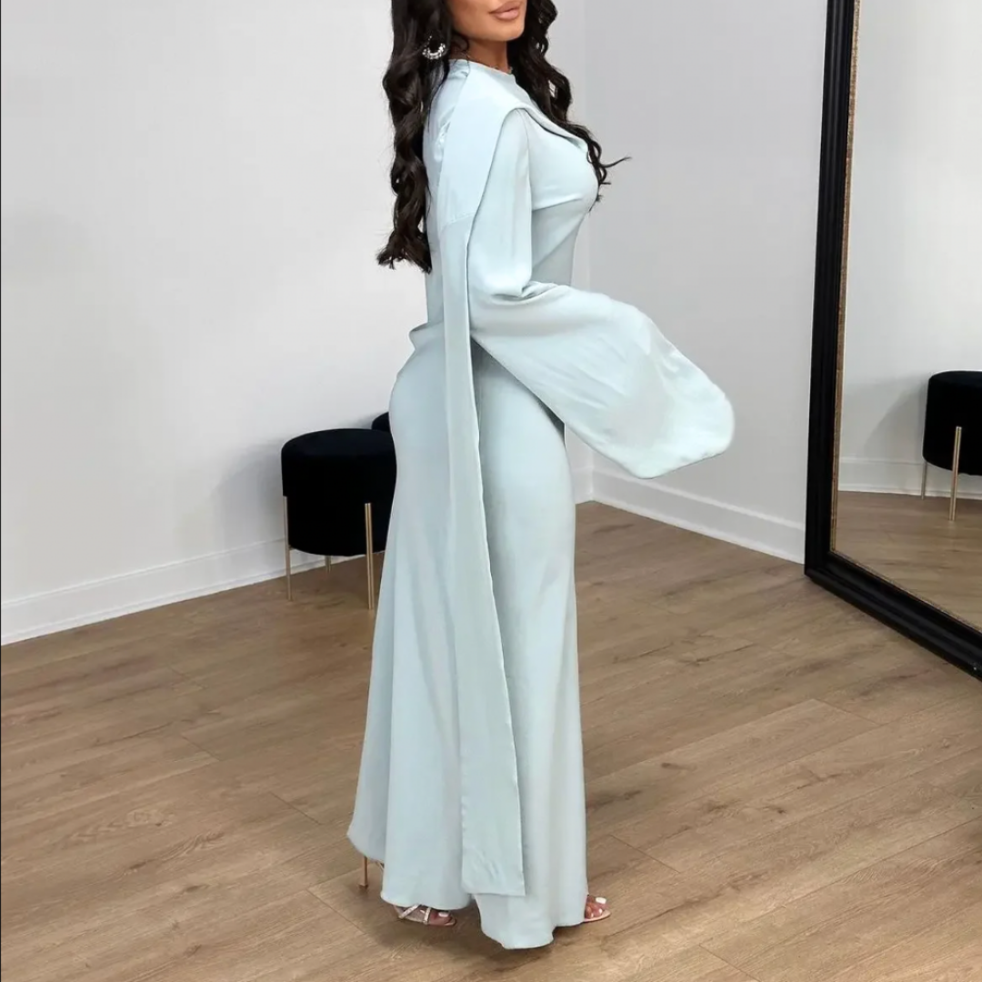 Lovi - Langarm-Maxikleid mit Glockenärmeln
