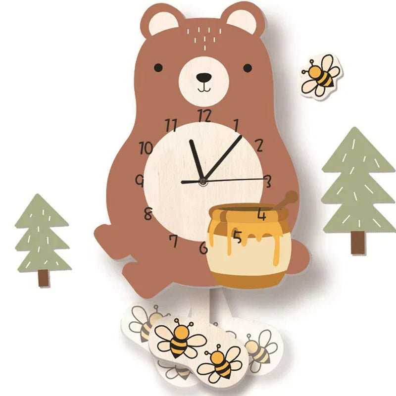 TickTock - Süße Tierpendeluhren für Kinderzimmer