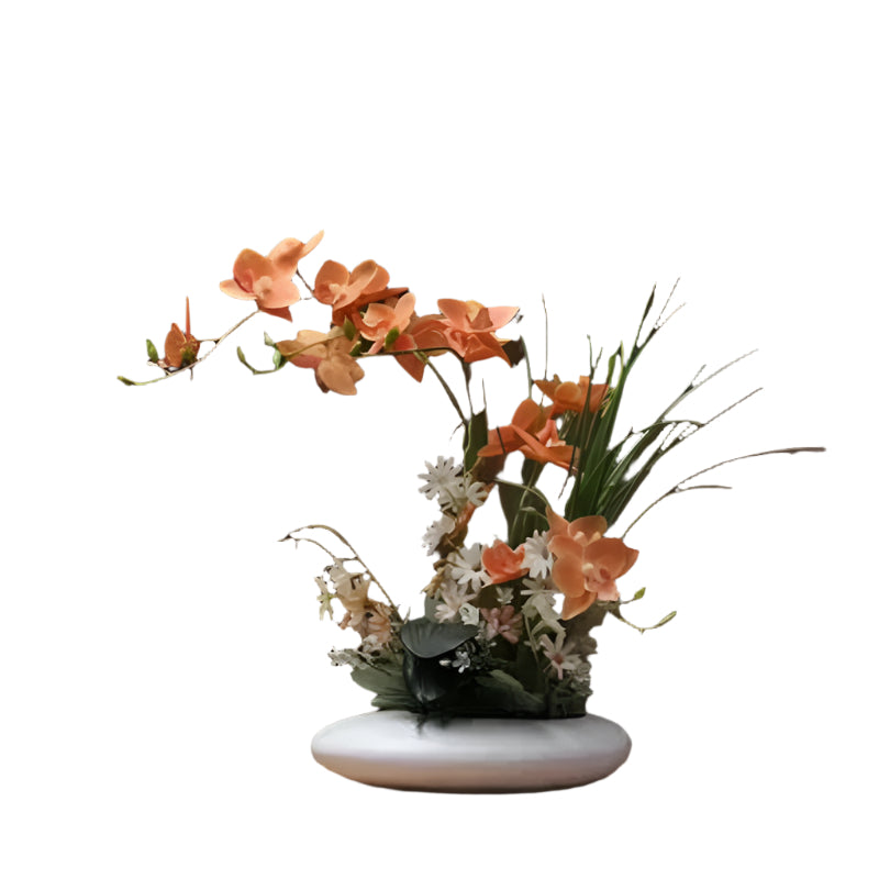 OrchidElegance künstliches Orchideens Arrangement – Realistische Blumen dekoration in einer modernen Vase