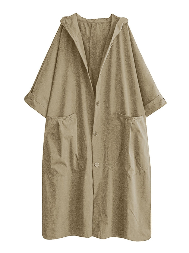 Sofie Let Trenchcoat mit Kapuze und Knopfschluss für Damen