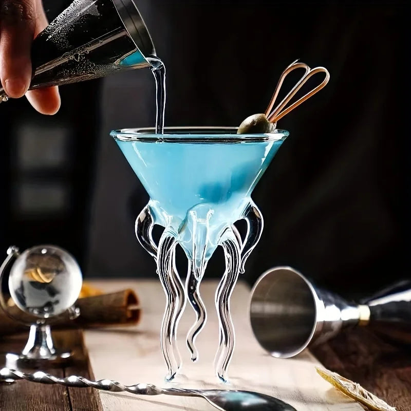 Einzigartiges, octopus-inspiriertes Cocktailglas