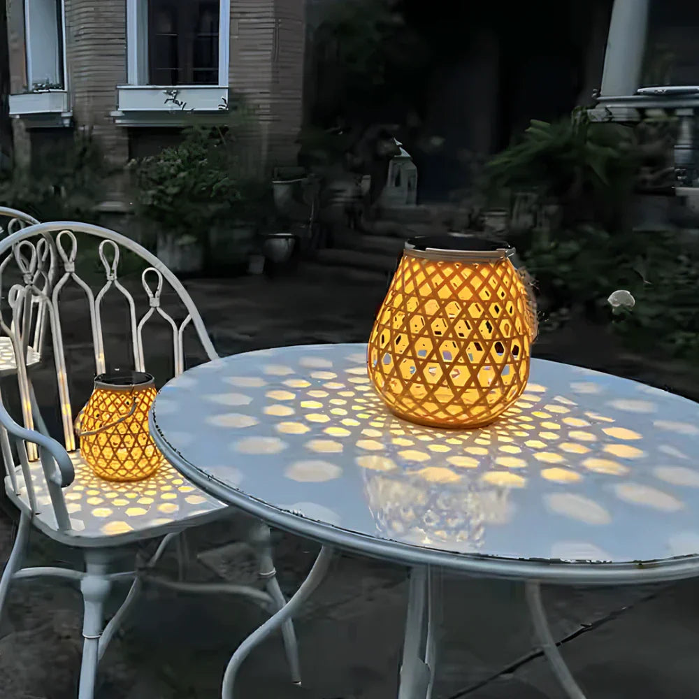Solara umweltfreundliche Solarlampe mit dekorativem Lichtmuster