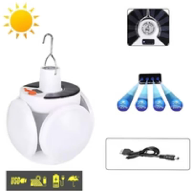 SolarGlow – Solarbetriebene Außenlampe mit USB-Ladefunktion