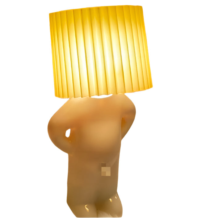 WhimsiGlow - Lampe Figur mit Plissee-Schirm Persönlichkeit