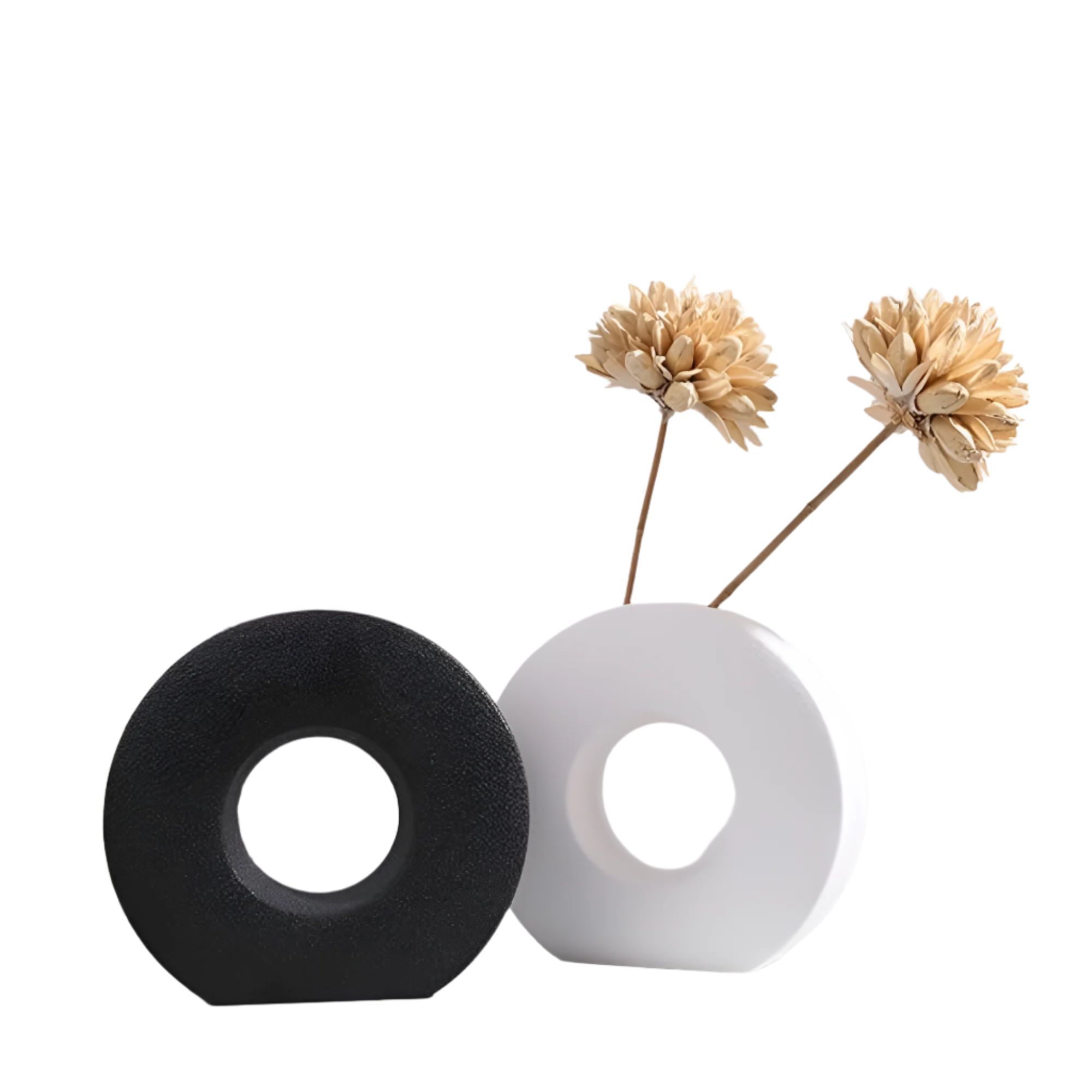 DecoraForm Skulpturale Keramische Akzentvase – Moderner Handgefertigter Statement-Piece