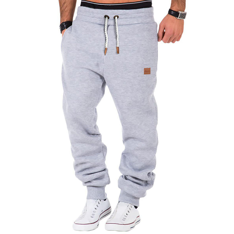 Max Comfort | Herren Einfarbige Jogginghose mit Kordelzug und elastischem Bund