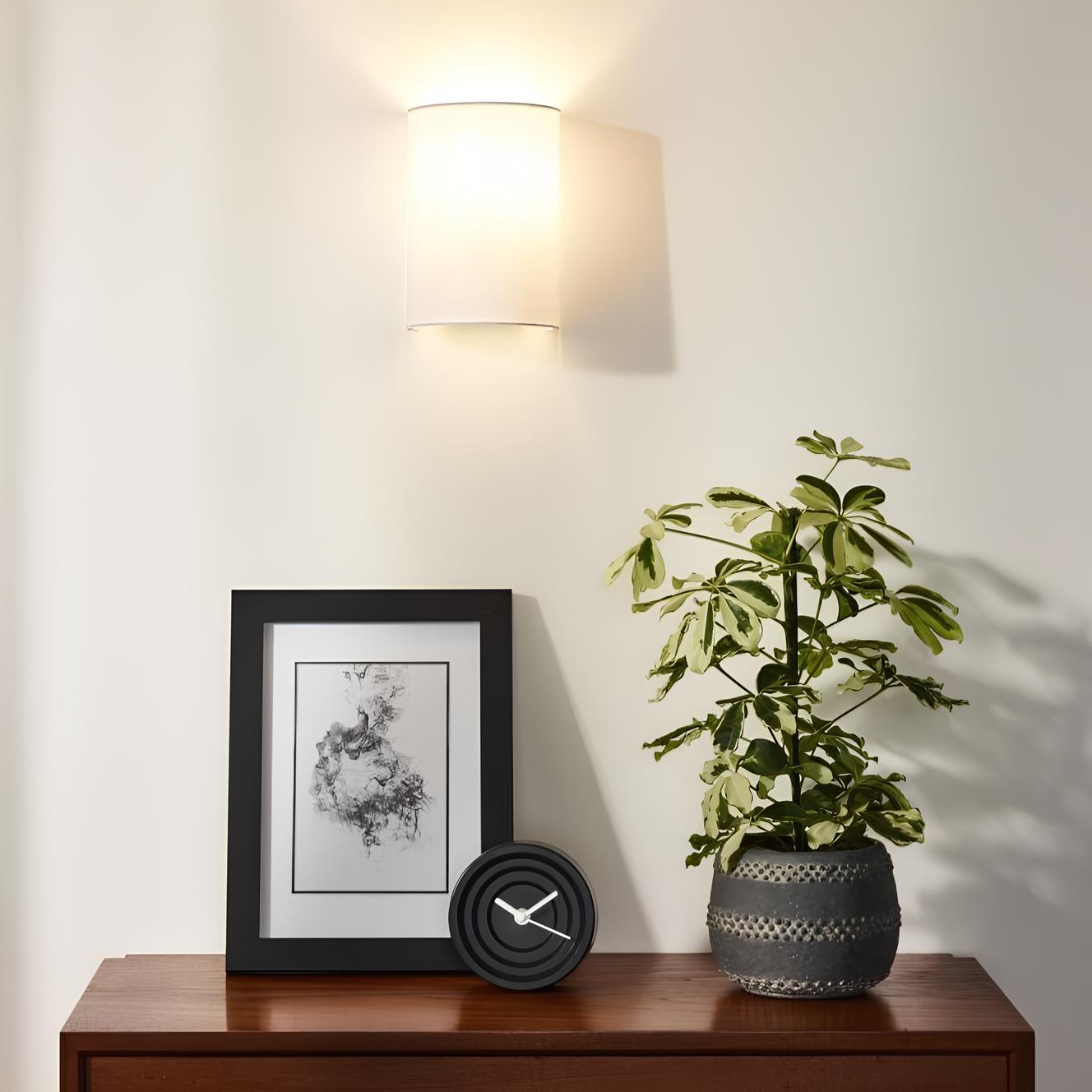 GlowForma - Minimalistische Stoffzylinder Wandleuchten