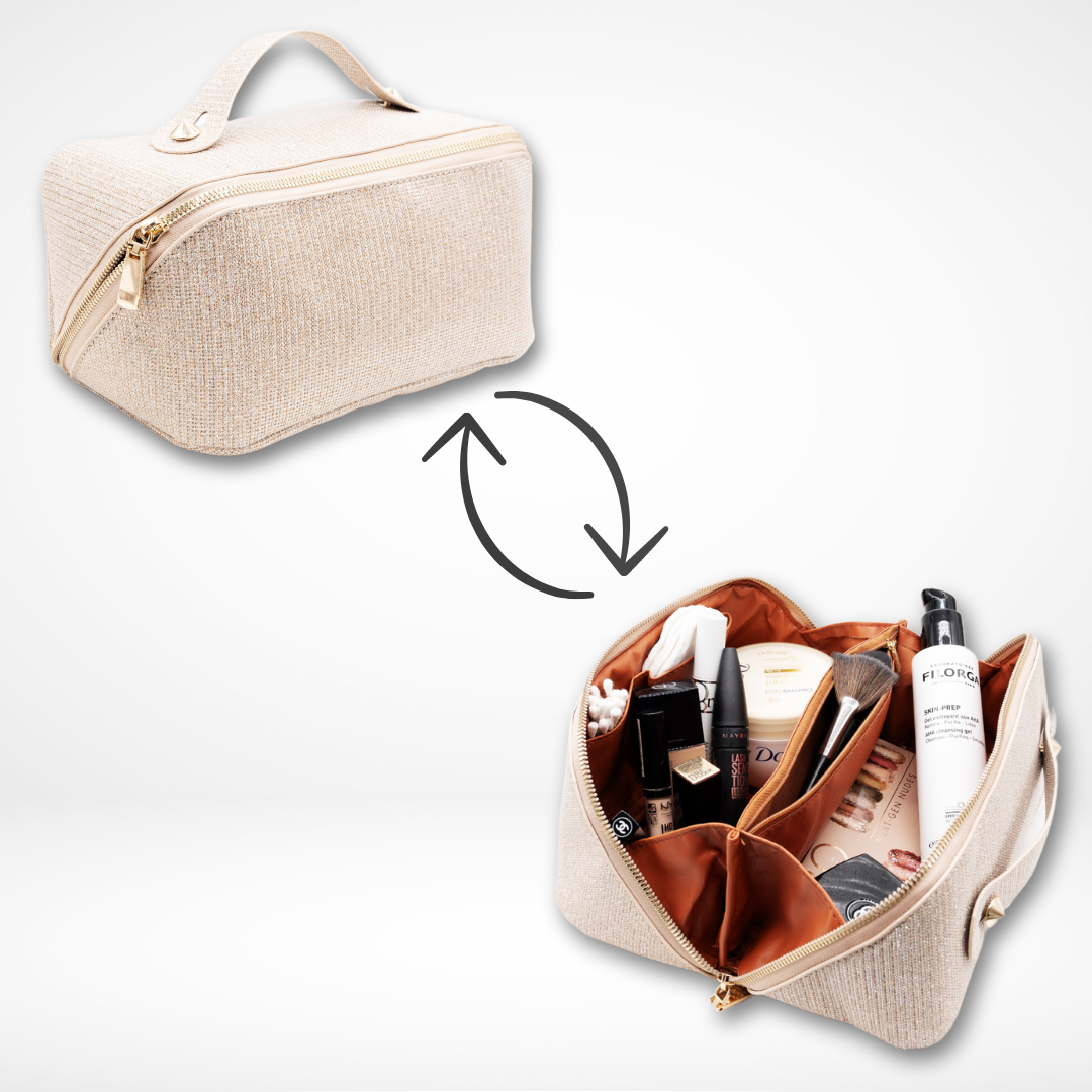 Cecil - Elegante und kompakte Make-up-Tasche mit mehreren Organisationsfächern