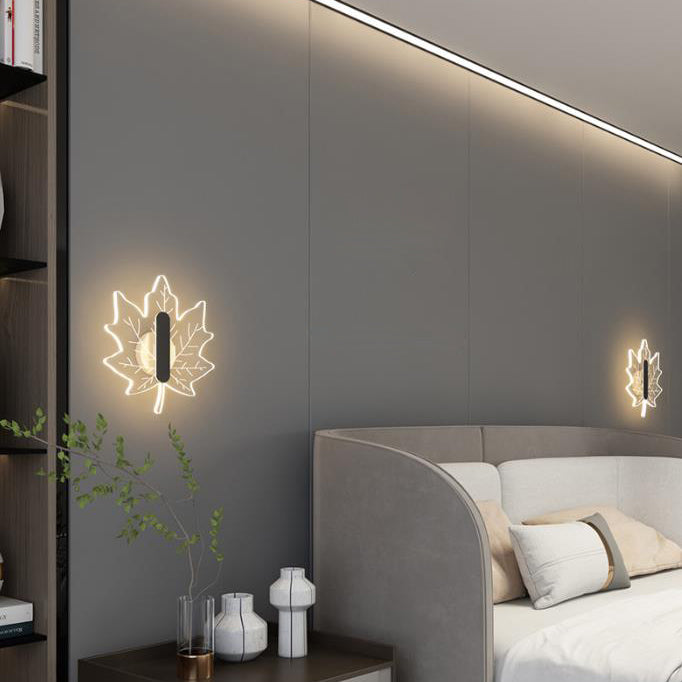 Moderne Leaf Nordic LED-Wandlampe für eine gemütliche Atmosphäre