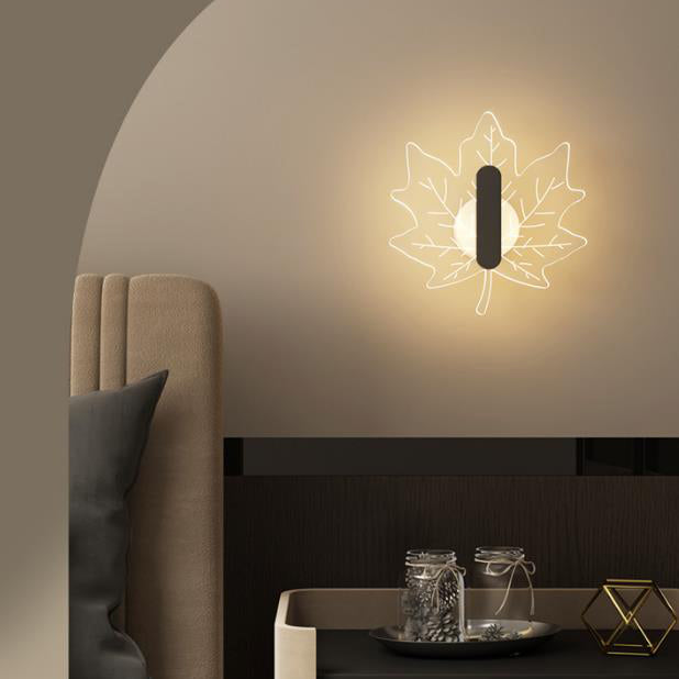 Moderne Leaf Nordic LED-Wandlampe für eine gemütliche Atmosphäre