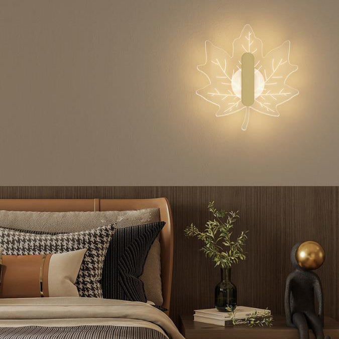 Moderne Leaf Nordic LED-Wandlampe für eine gemütliche Atmosphäre