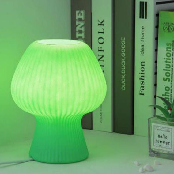 LumiMuse Vintage Glasbordlampe – Einstellbare LED-Nachtischlampe