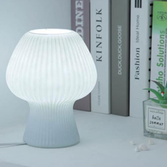 LumiMuse Vintage Glasbordlampe – Einstellbare LED-Nachtischlampe