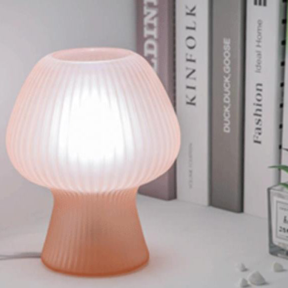 LumiMuse Vintage Glasbordlampe – Einstellbare LED-Nachtischlampe