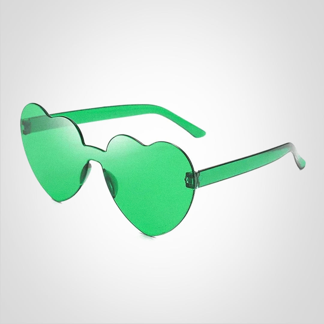 Liva Herzförmige Sonnenbrille mit Farbverlauf und UV400 Schutz