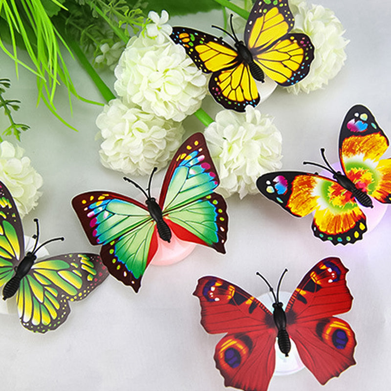 LumiWings - 3D bunte LED Schmetterlings Nachtlichter