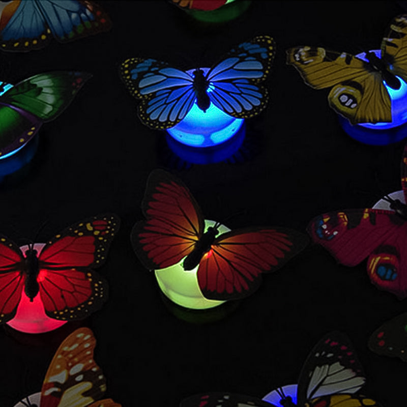 LumiWings - 3D bunte LED Schmetterlings Nachtlichter