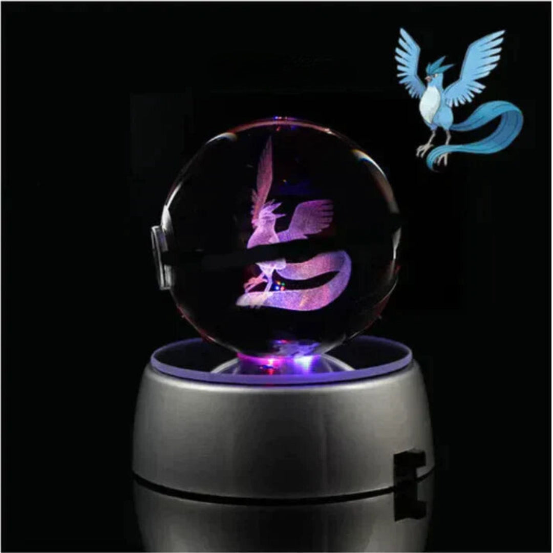 PokéGlow - Kristallkugel Ikonische Pokémon Figuren LED Lampe