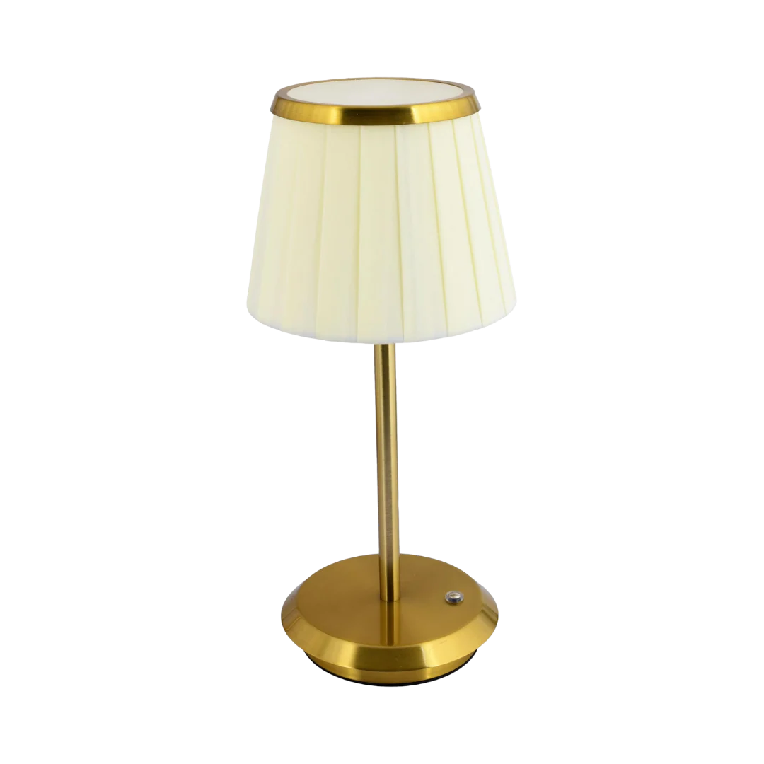 GleamTone - Elegante plissierte Tischlampe