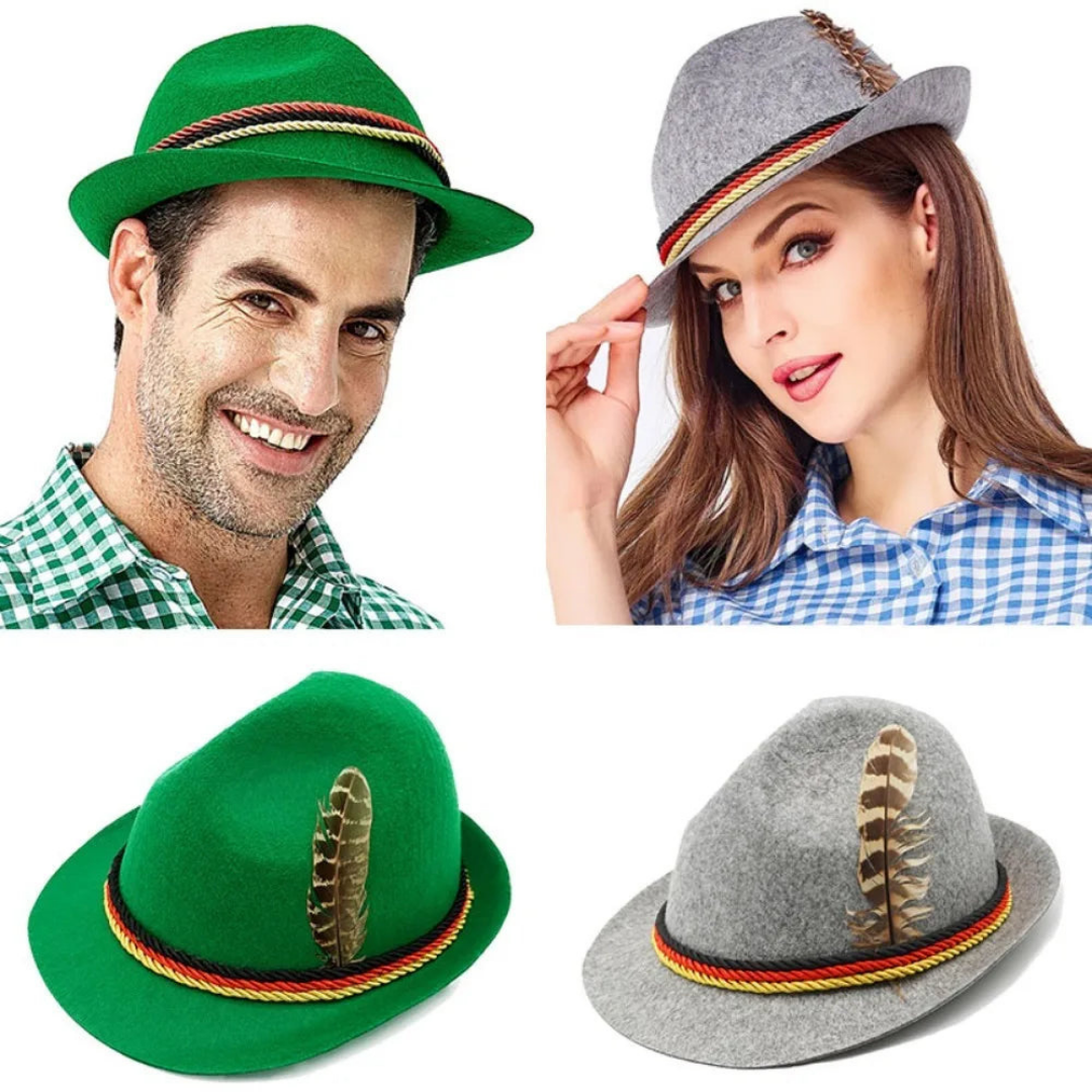 Julian | Unisex Feder Dekore Oktoberfest Hut | 2025