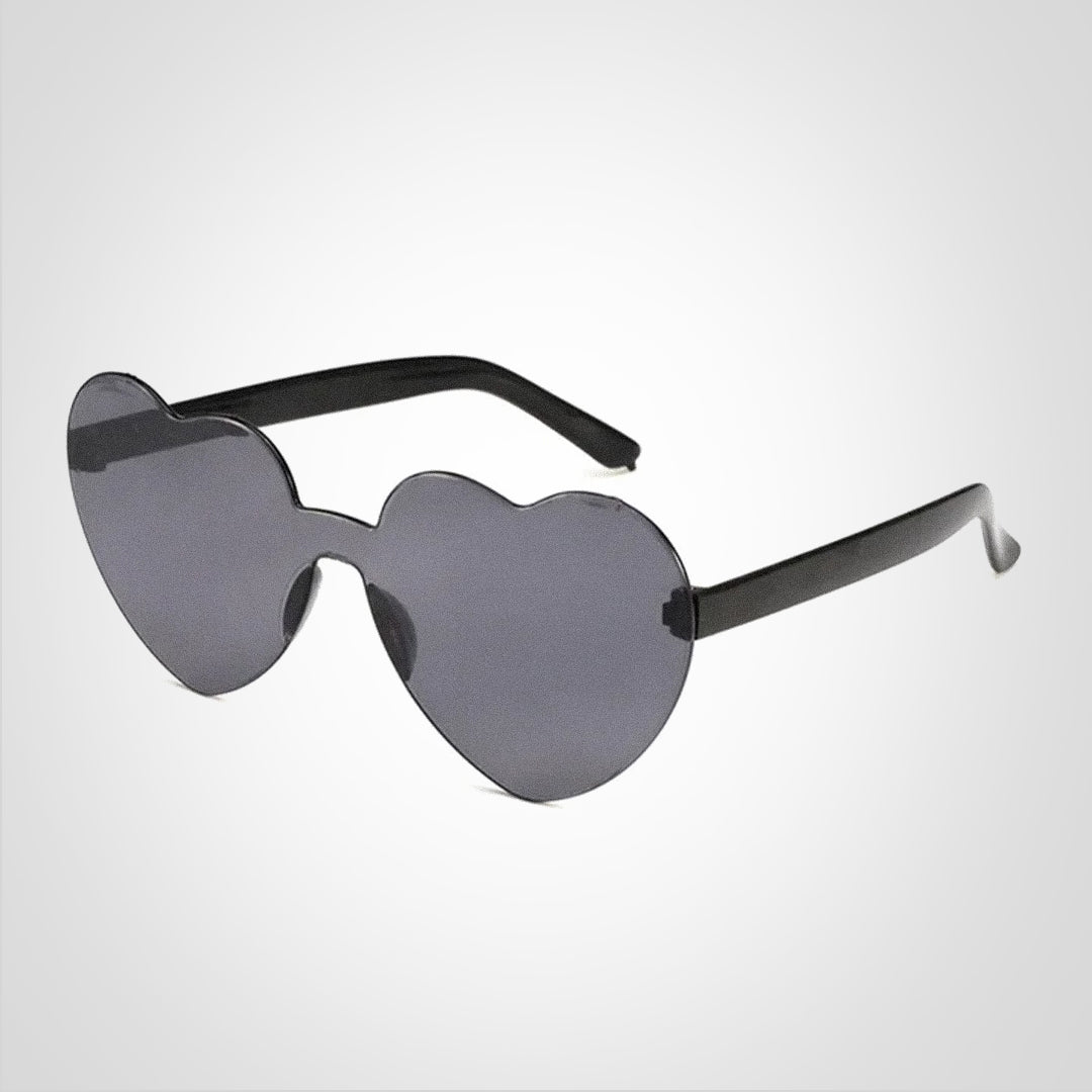 Liva Herzförmige Sonnenbrille mit Farbverlauf und UV400 Schutz