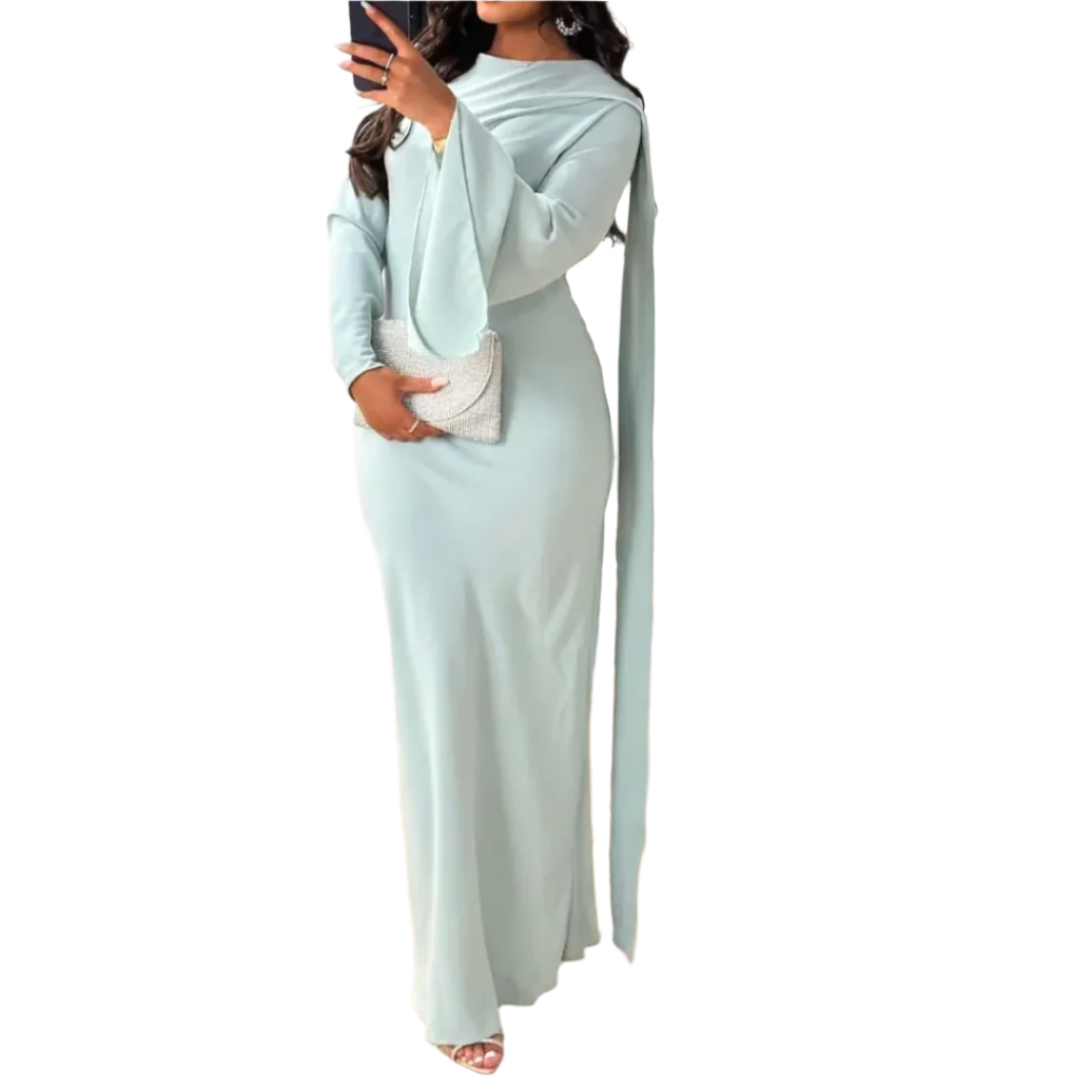 Lovi - Langarm-Maxikleid mit Glockenärmeln