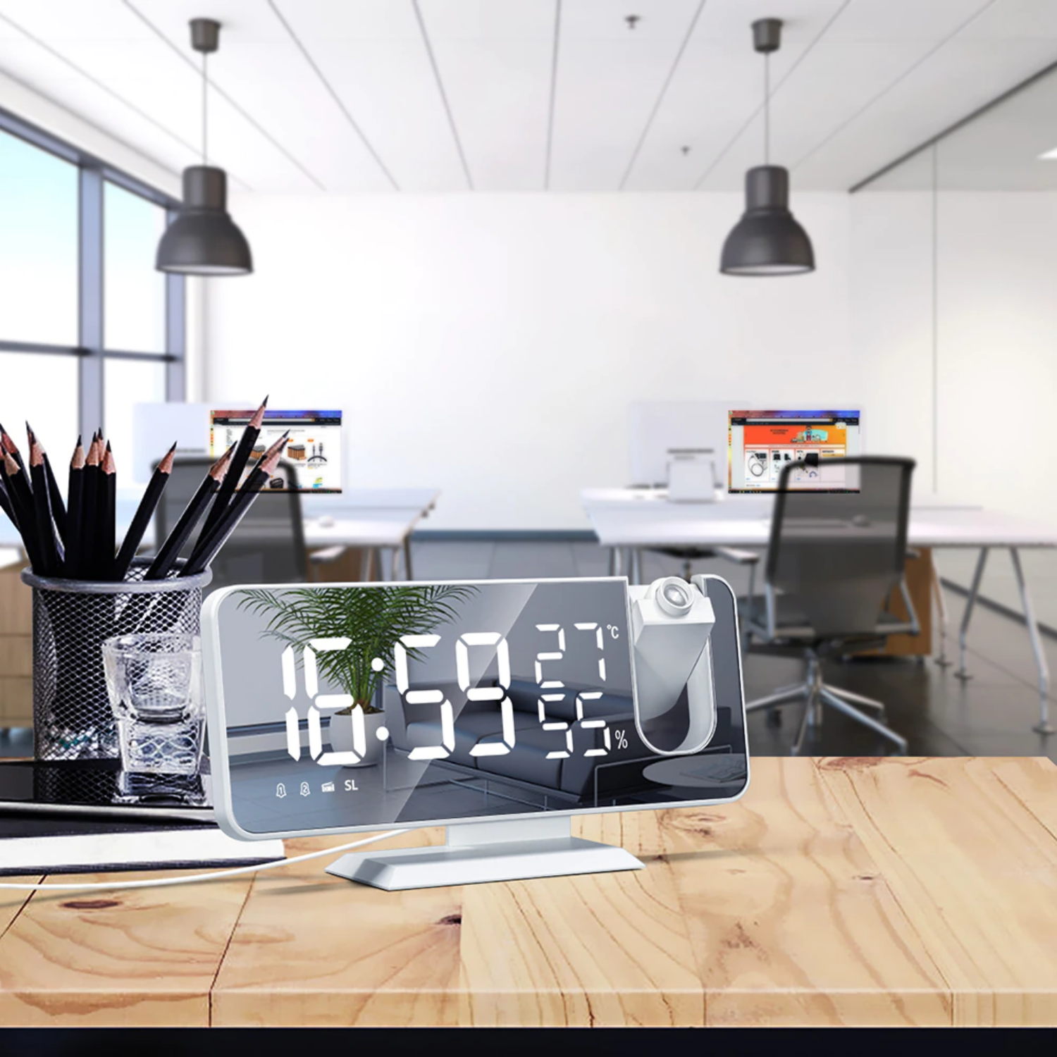LumiTime - Smart Projektionswecker mit kabelloser Ladung