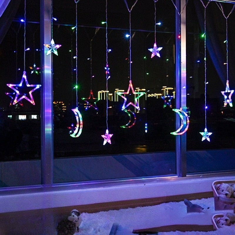 GlowVista - LED-Vorhang mit mehreren Formen und Farben