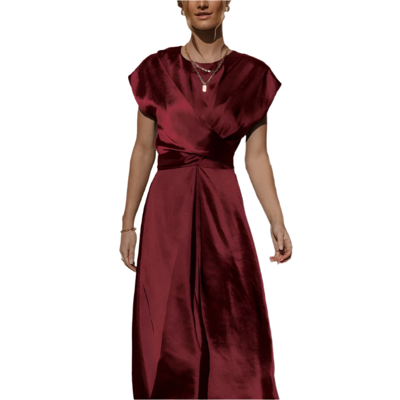 Sofie Elegante Wickel-Midi-Kleid