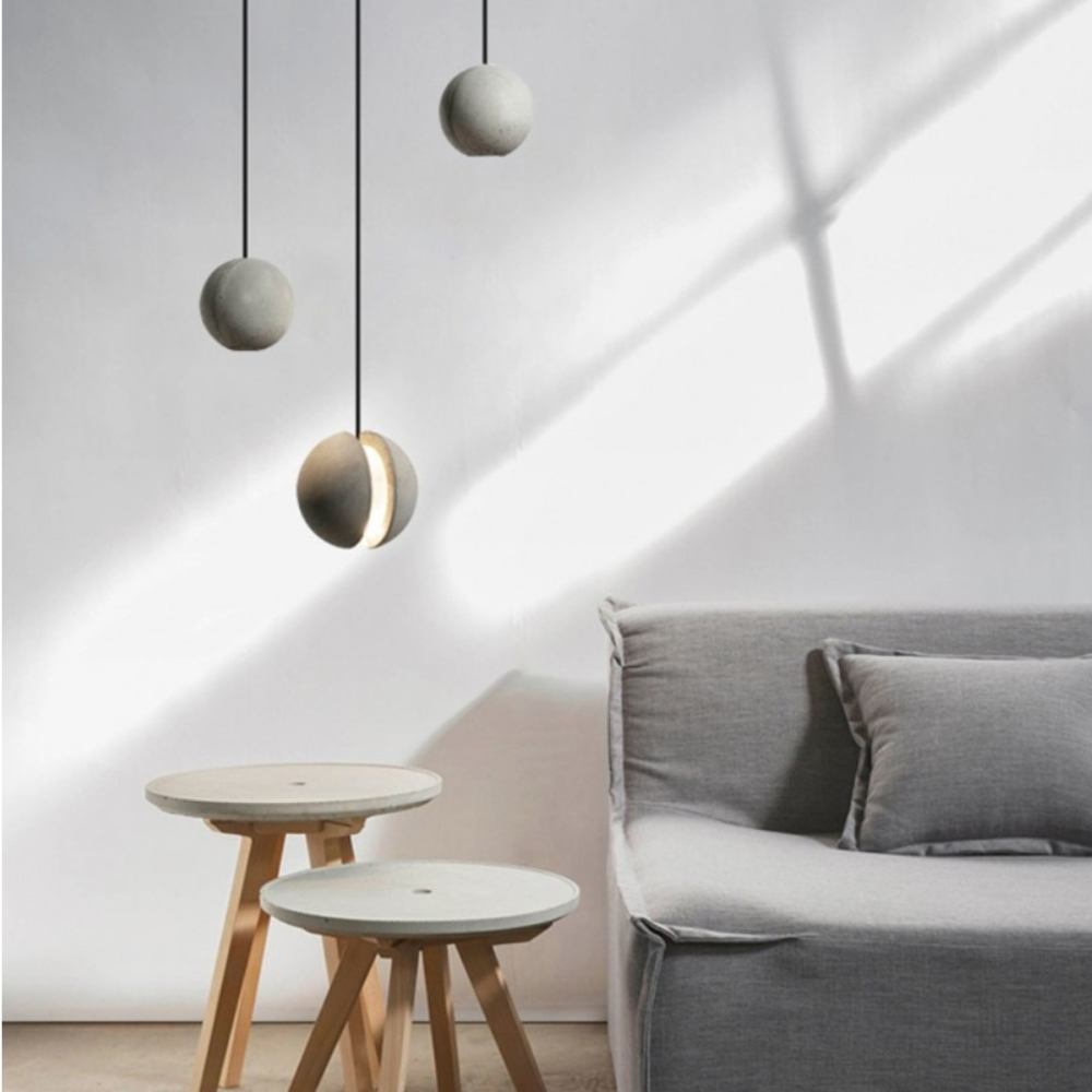 UrbanLume Industrielle Betonlysekrone