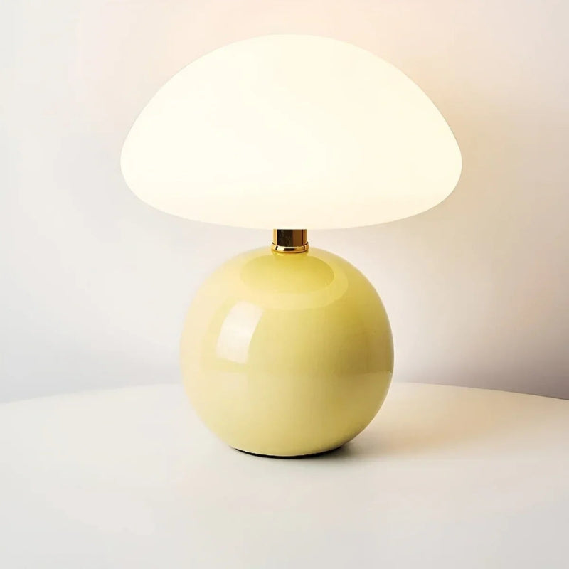 GlowCap - Moderne pilzförmige Tischlampe