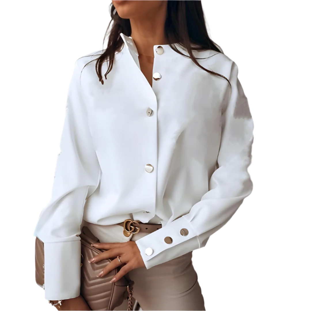 Selma Elegante Bluse mit Knöpfen und Figurbetontem Schnitt