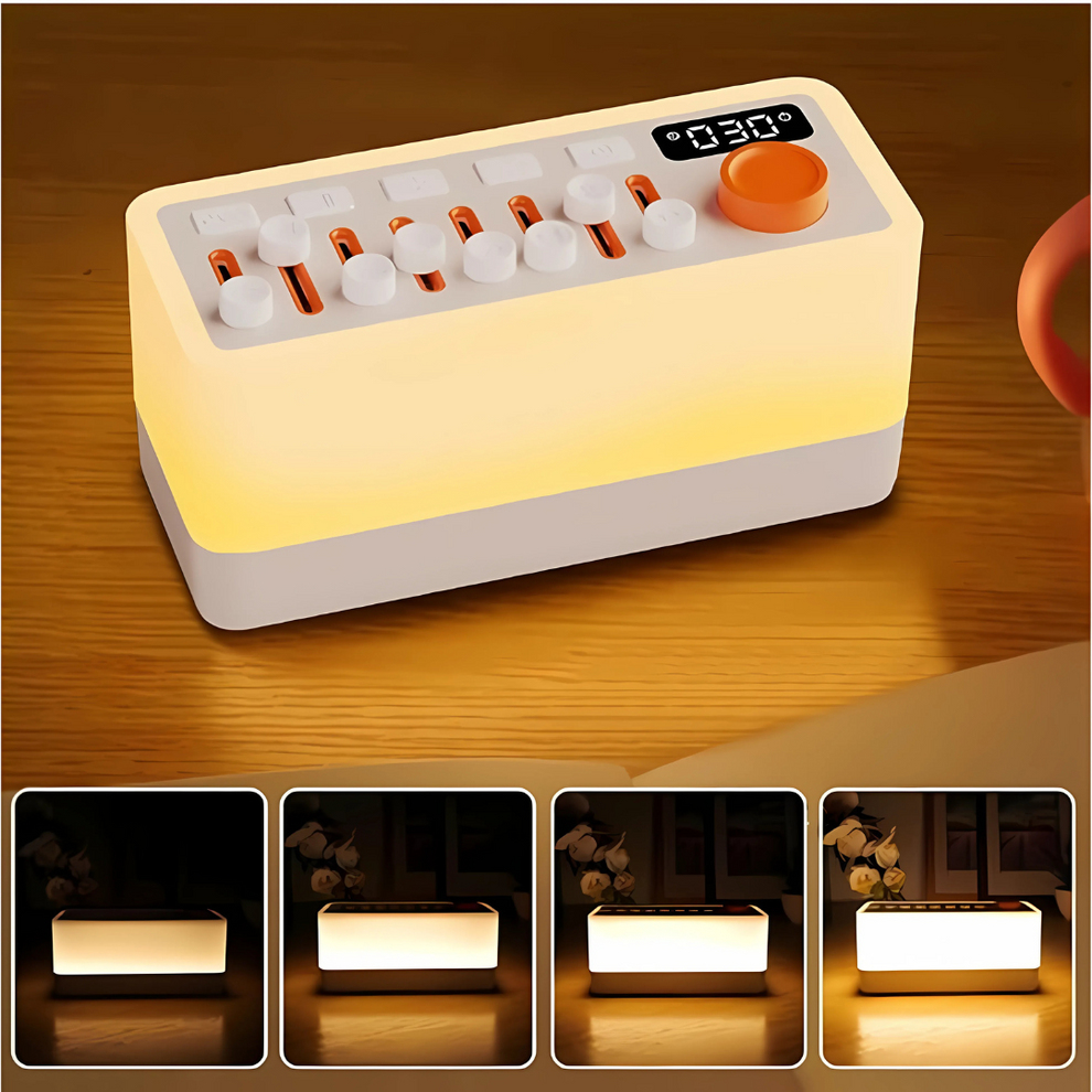 GlowTime - Minimalistischer digitaler Wecker mit warmem Nachtlicht