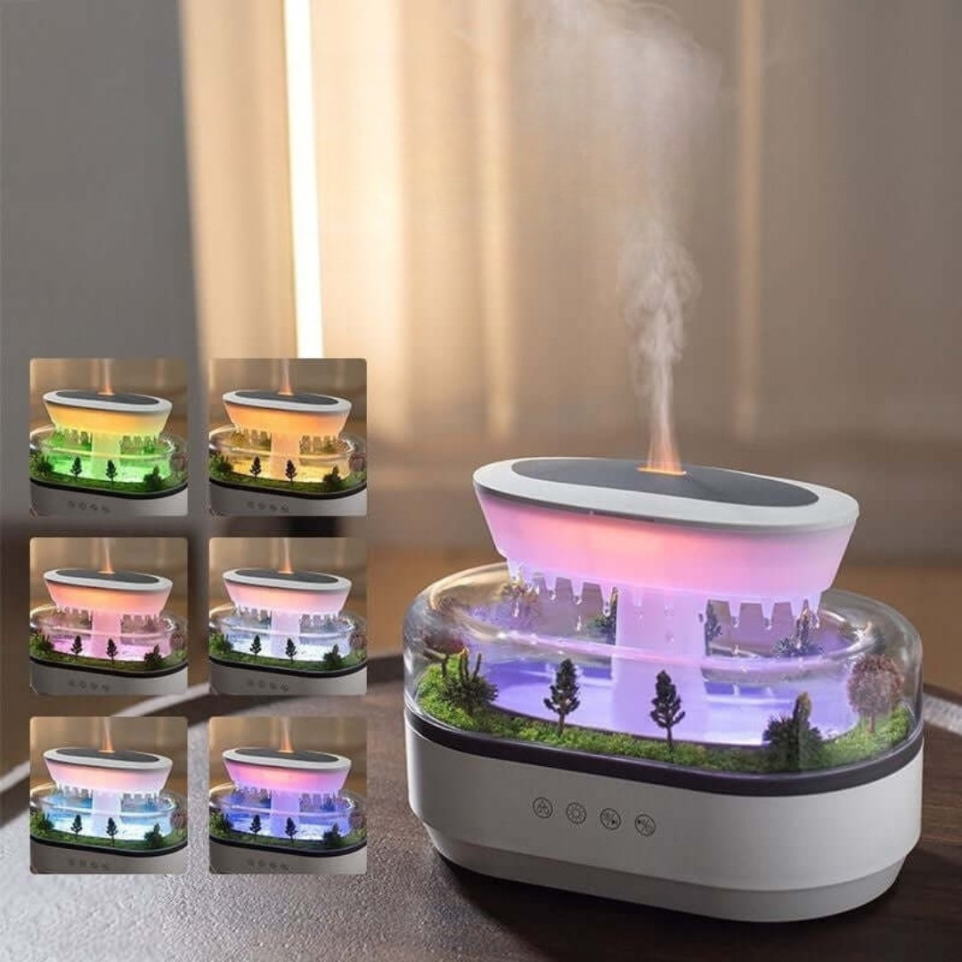 ZenScape Aromatherapie-Diffusor – Natürlich inspiriertes Design mit sanftem Nebel