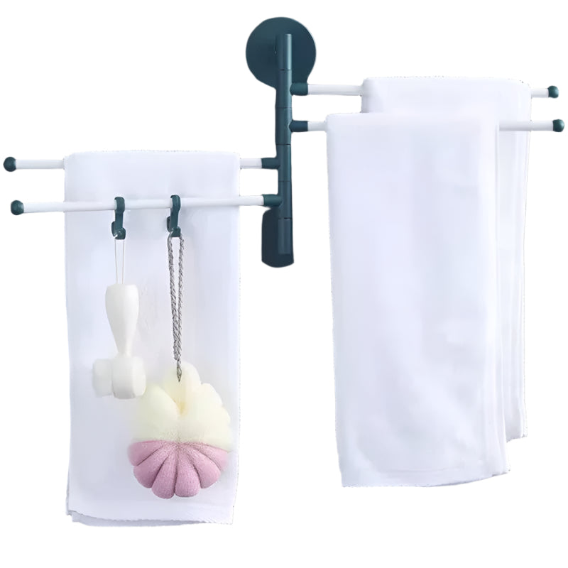 FlexiRack – Faltbare, rotierende Wandhalterung und Handtuchhalter