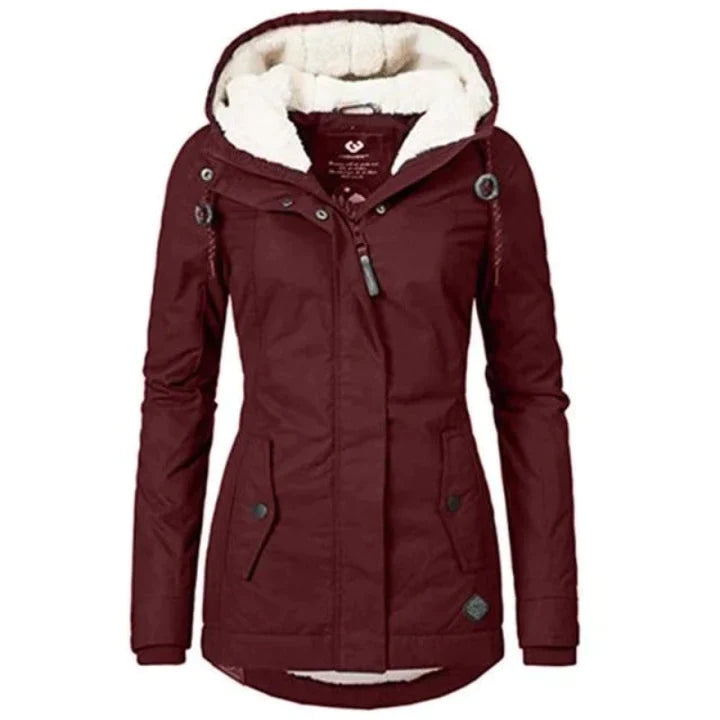 Nordic Luxe Winterparka für Damen mit Kapuze