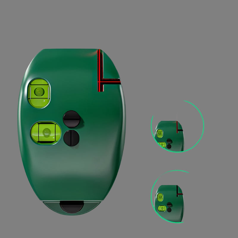 AlignMaster 2-Linien-Laserniveau – Tragbares Nivellierwerkzeug mit 90° Projektion