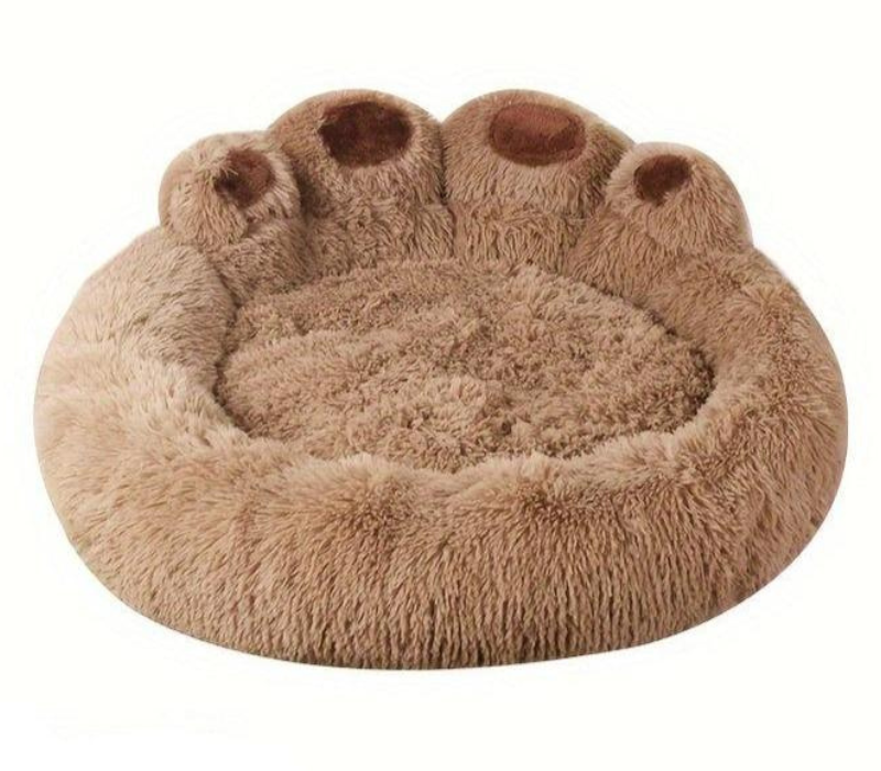 CozyPaw Waschbarer Haustierbett mit Pfotenform-Design