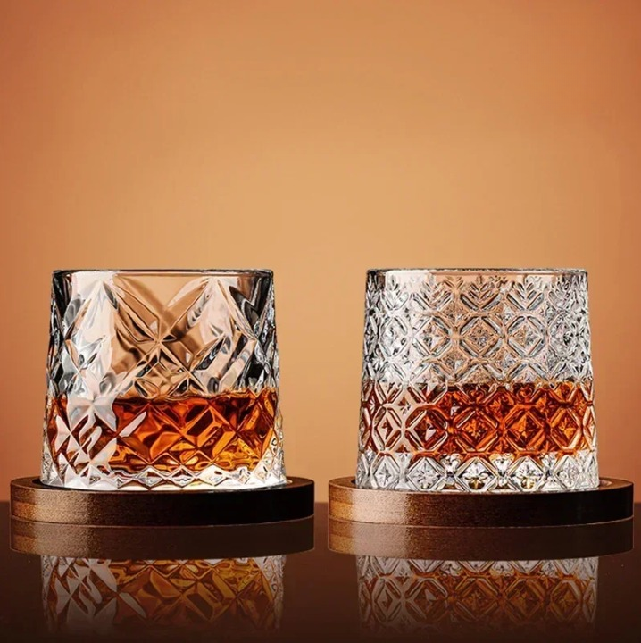 WhiskeySpin - Premium rotierendes Whiskyglas