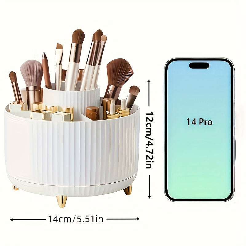 ElegantSpin 360° Drehbarer Organizer – Kosmetik Aufbewahrung