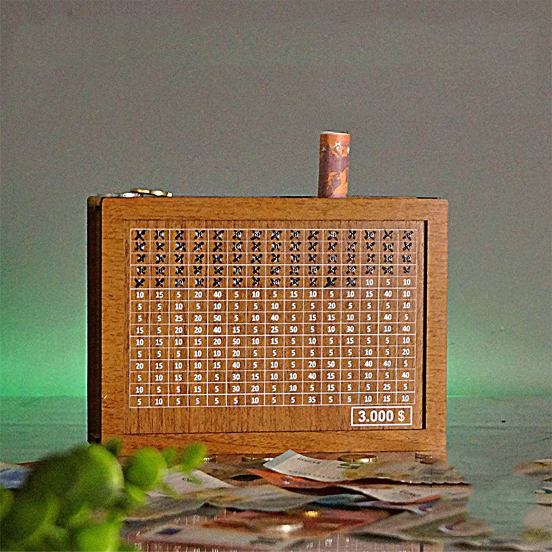 SaveSmart - Holzdisplay Sparziel Spardose