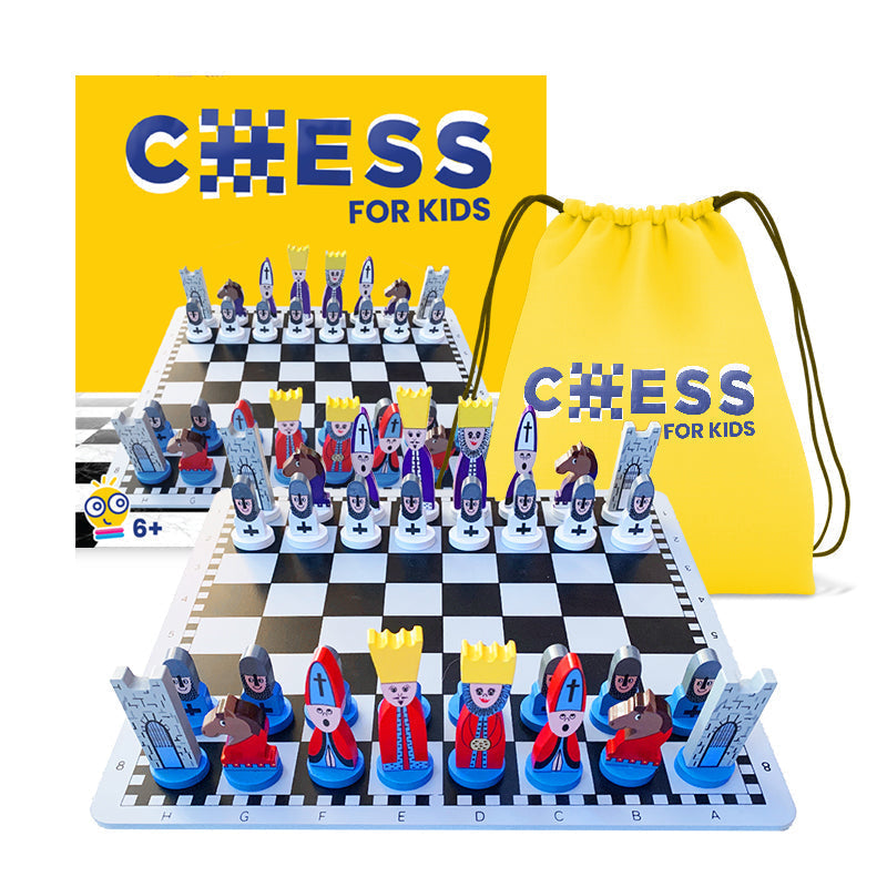 Brainiacs - Schachspiel für Kinder - Schach lernen und strategisches Denken entwickeln
